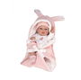 Muñecas Arias Muñeca Elegance 30 cm Natal Rosa con Saco de Dormir para Niña Cuerpo Vinilo