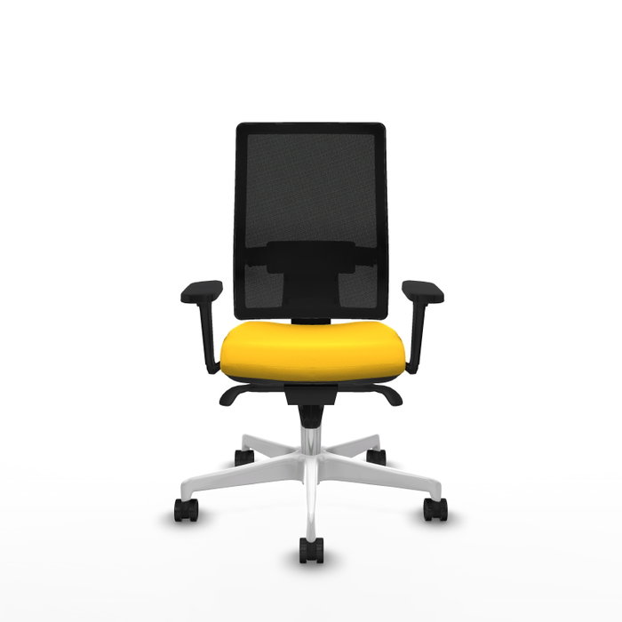PIQUERAS Y CRESPO Silla de oficina Horna con mecanismo Sincro, Amarillo y Negro PIQUERAS Y CRESPO Silla de oficina Horna con mecanismo Sincro, Amarillo y Negro