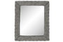 DKD Home Decor Espejo de Mimbre Trenzado Gris