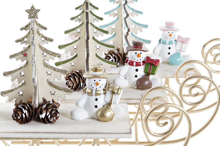 DKD Home Decor Figura MDF Metal Trineo Surtido 19x6x14 cm DKD Home Decor Figura MDF Metal Trineo Surtido 19x6x14 cm