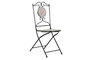 DKD Home Decor Silla Terraza Y Jardin Multicolor Negro Forja Ceramica 50 x 90 x 42 cm
