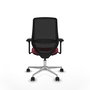 PIQUERAS Y CRESPO Silla de oficina Mardos con Mecanismo Sincro/Traslack, Granate y Negro