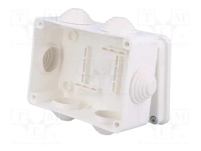 ELEKTRO-PLAST NASIELSK EP-LUX Caja de conexiones blanca con diafragmas ELEKTRO-PLAST NASIELSK EP-LUX Caja de conexiones blanca con diafragmas