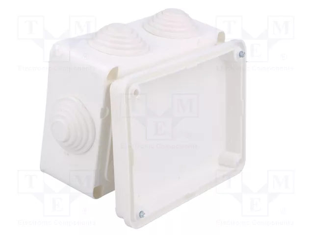 ELEKTRO-PLAST NASIELSK EP-LUX Caja de conexiones blanca con diafragmas ELEKTRO-PLAST NASIELSK EP-LUX Caja de conexiones blanca con diafragmas