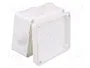 ELEKTRO-PLAST NASIELSK EP-LUX Caja de conexiones blanca con diafragmas