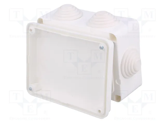 ELEKTRO-PLAST NASIELSK EP-LUX Caja de conexiones blanca con diafragmas ELEKTRO-PLAST NASIELSK EP-LUX Caja de conexiones blanca con diafragmas