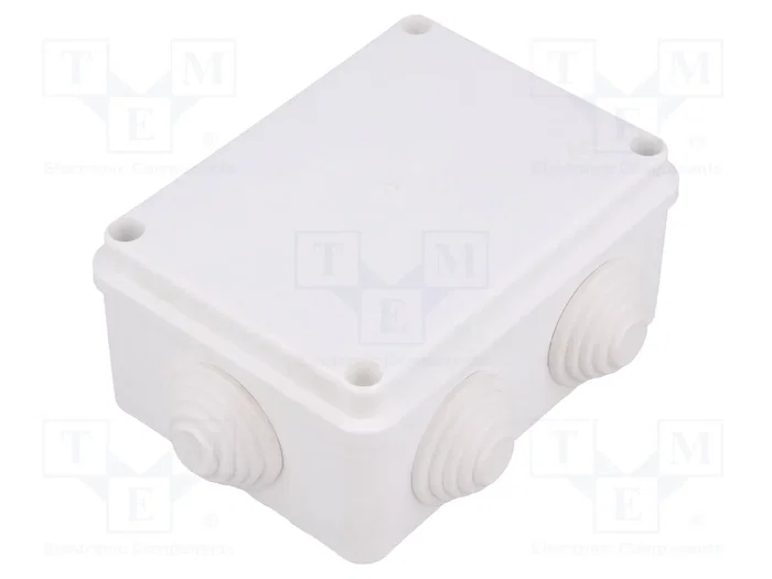 ELEKTRO-PLAST NASIELSK EP-LUX Caja de conexiones blanca con diafragmas ELEKTRO-PLAST NASIELSK EP-LUX Caja de conexiones blanca con diafragmas