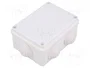 ELEKTRO-PLAST NASIELSK EP-LUX Caja de conexiones blanca con diafragmas