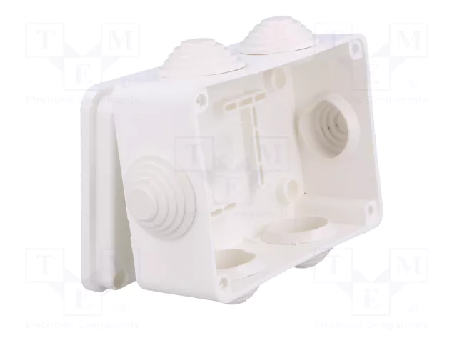ELEKTRO-PLAST NASIELSK EP-LUX Caja de conexiones blanca con diafragmas ELEKTRO-PLAST NASIELSK EP-LUX Caja de conexiones blanca con diafragmas