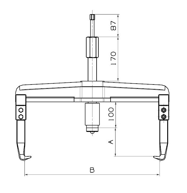 Extractor Hidráulico Forza 2 Patas 100X510