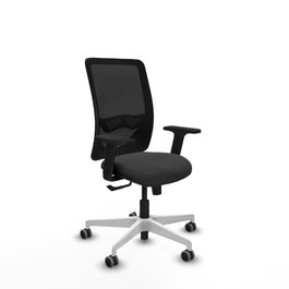 PIQUERAS Y CRESPO Silla de oficina Zulema Gris oscuro/Negro