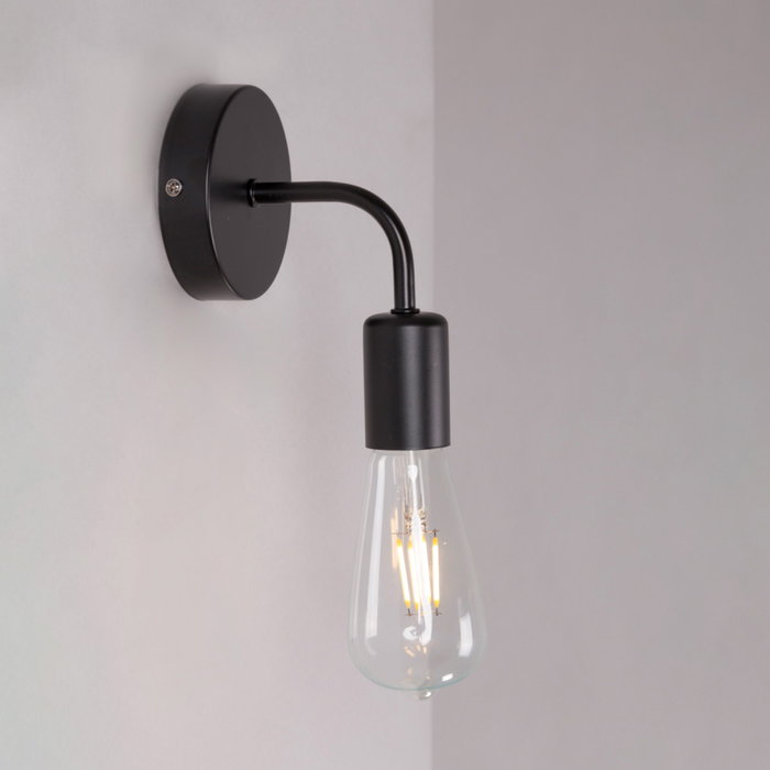 Aplique de pared Irving diseño retro con portabombillas E27 - SKD-W1005 Aplique de pared Irving diseño retro con portabombillas E27 - SKD-W1005