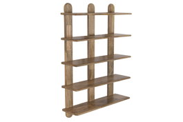 DKD Home Decor Estantería de Pared Mango 71,5x19x100 cm con 5 Estantes