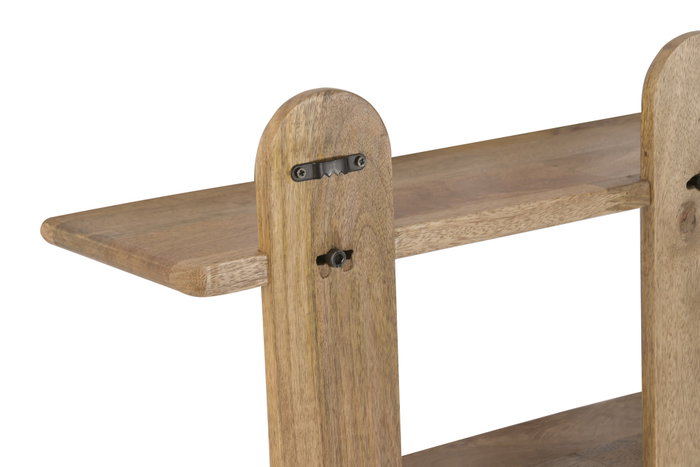 DKD Home Decor Estantería de Pared Mango 71,5x19x100 cm con 5 Estantes