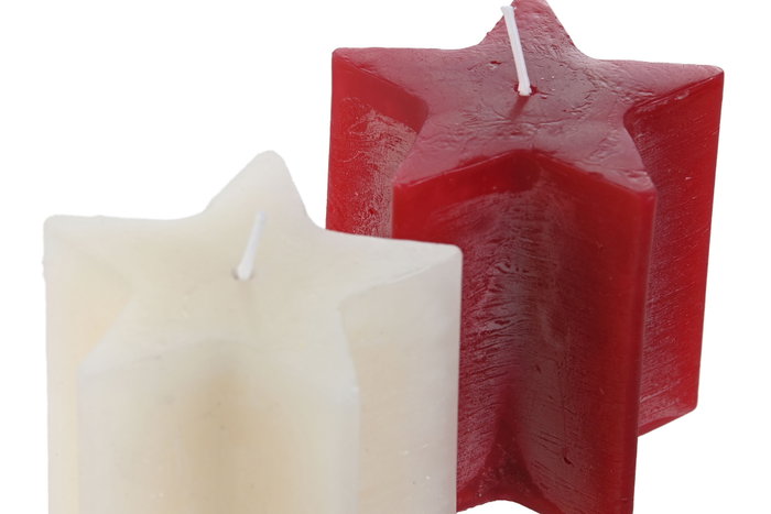 DKD Home Decor Set de Velas de Cera de Parafina Surtido Blanco y Rojo DKD Home Decor Set de Velas de Cera de Parafina Surtido Blanco y Rojo