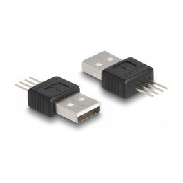DeLOCK Adaptador USB 2.0 Tipo-A macho a 4 pines 66683
