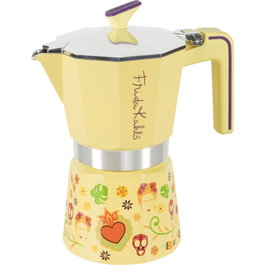 Pedrini Mokka Pot Frida Kahlo Edition Amarillo (6 tazas)