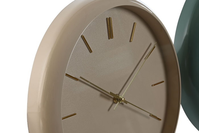 DKD Home Decor Reloj de Pared PVC Mate Surtido de 2 Unidades