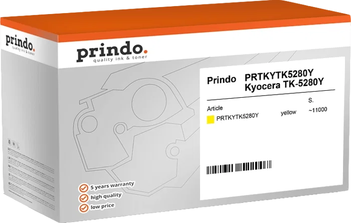 Prindo Tóner amarillo PRTKYTK5280Y Classic Prindo Tóner amarillo PRTKYTK5280Y Classic