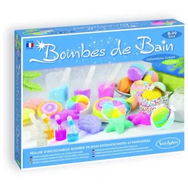 Sentosphere SEN3373910002257 - Kit de Bombas de Baño para Crear, Pastillas Efervescentes con Diferentes Formas, Actividad Manual a Partir de 8 Años