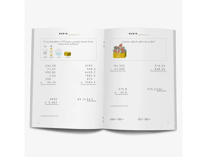 Rubio Cuaderno de problemas nº 6 para desarrollo intelectual y complemento educativo