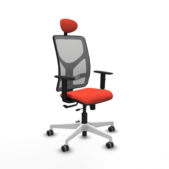 PIQUERAS Y CRESPO Silla de oficina Motilla con mecanismo Sincro/Traslack, Naranja oscuro y Gris PIQUERAS Y CRESPO Silla de oficina Motilla con mecanismo Sincro/Traslack, Naranja oscuro y Gris