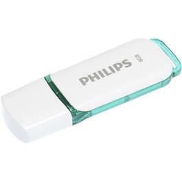 Philips Memoria USB Snow Edition FM08FD70B de 8 GB Turquesa y Blanco