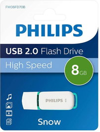 PHILIPS Pendrive 8GB Snow USB 2.0 - Memoria Flash USB