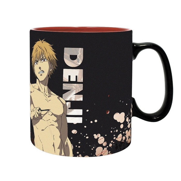 Abystyle Taza Térmica Chainsaw Man Denji & Aki Heat Change Mug 460ml Anime con Cambio de Diseño por Calor