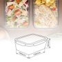 Vassary Táper hermético rectangular de cristal 400ml