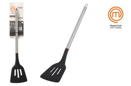 Masterchef Espatula Ranurada Inox y Silicona 34 cm (24 Unidades)