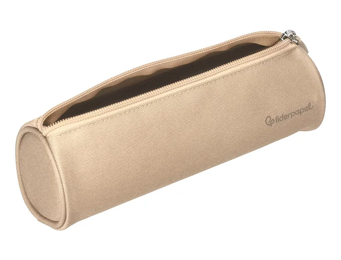 Liderpapel Estuche portatodo Classic cilíndrico ancho crema Liderpapel Estuche portatodo Classic cilíndrico ancho crema