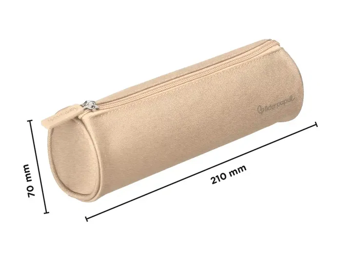Liderpapel Estuche portatodo Classic cilíndrico ancho crema Liderpapel Estuche portatodo Classic cilíndrico ancho crema