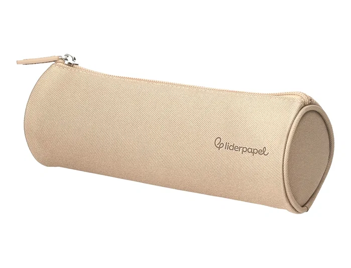 Liderpapel Estuche portatodo Classic cilíndrico ancho crema Liderpapel Estuche portatodo Classic cilíndrico ancho crema