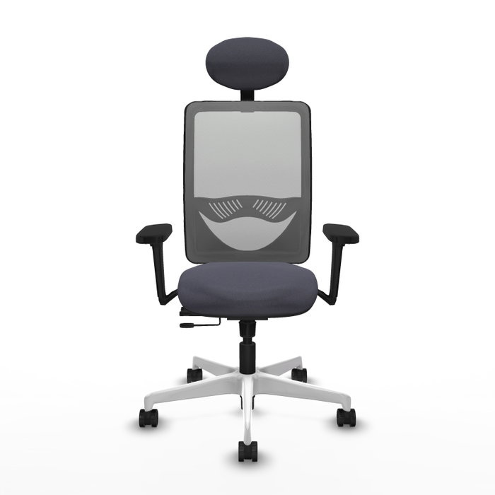 PIQUERAS Y CRESPO Silla de oficina Zulema con mecanismo Sincro/Traslack, Gris