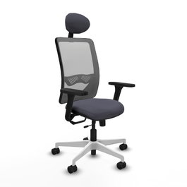 PIQUERAS Y CRESPO Silla de oficina Zulema con mecanismo Sincro/Traslack, Gris
