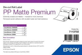 Epson 7113702 Etiquetas de Impresora Blancas Autoadhesivas