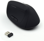 EWENT Ratón Vertical Ergonómico EW3158 Inalámbrico 1600 DPI Negro