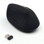EWENT Ratón Vertical Ergonómico EW3158 Inalámbrico 1600 DPI Negro