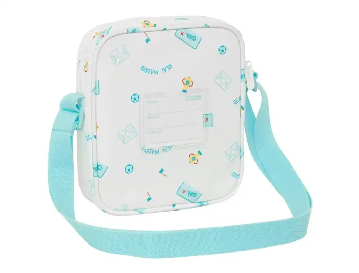 Safta Bolso Bandolera Colección Real Madrid Blanco 180x160x40 mm