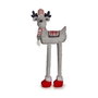 KRIST+ Reno Navideño Izquierda 1M Tela Gris, Rojo, Blanco (Set de 4)