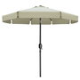 Marbueno Sombrilla Acero 8 Varillas D300 cm Polyester Beige Jardin, Piscina y Terraza 10490