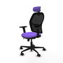 PIQUERAS Y CRESPO Silla de oficina Jorquera Sincro/Traslack Lila y Negro
