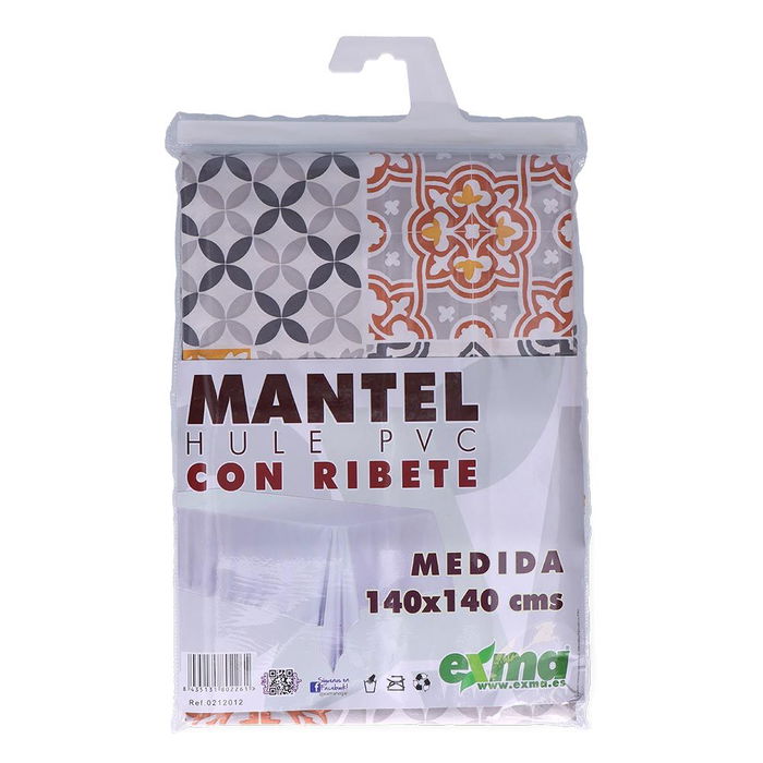 Exma Mantel de hule ribeteado cuadrado 140 x 140 cm modelos variados