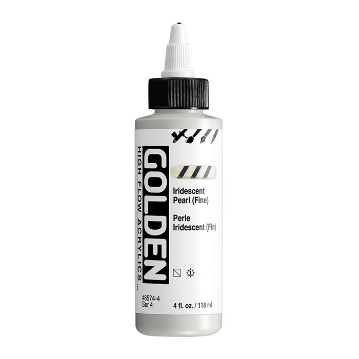 Golden Colores Acrílicos High Flow Perla iridiscente (Fino) 118 ml Golden Colores Acrílicos High Flow Perla iridiscente (Fino) 118 ml
