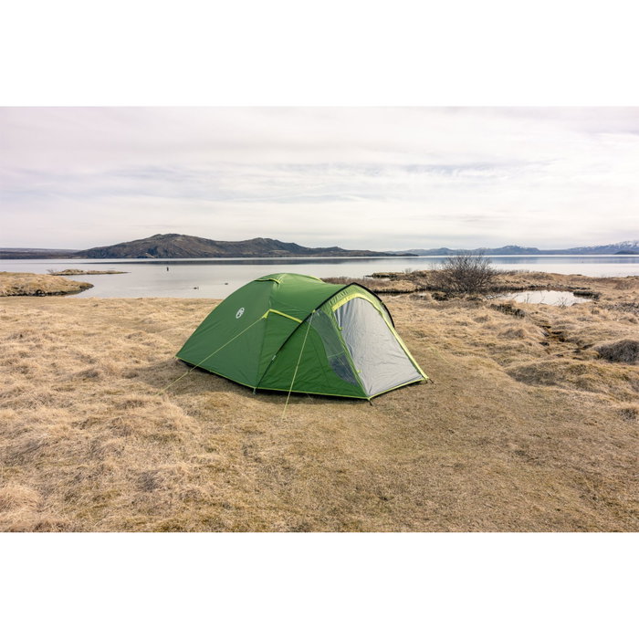 Coleman Darwin 4 Plus Blackout Tienda de campaña para 4 personas, Verde Coleman Darwin 4 Plus Blackout Tienda de campaña para 4 personas, Verde