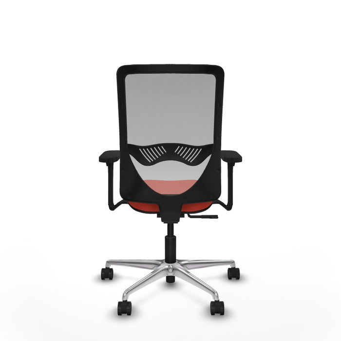 PIQUERAS Y CRESPO Silla de oficina Zulema con mecanismo Sincro, Naranja oscuro y Gris PIQUERAS Y CRESPO Silla de oficina Zulema con mecanismo Sincro, Naranja oscuro y Gris