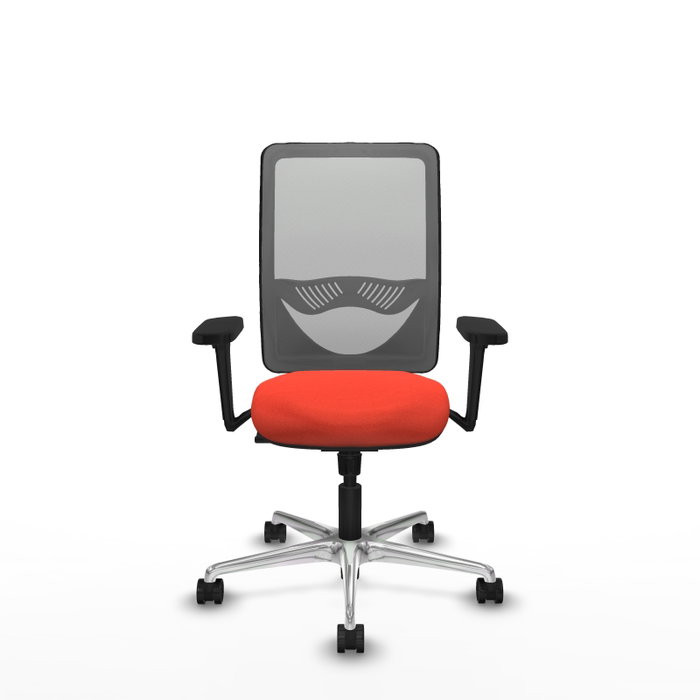 PIQUERAS Y CRESPO Silla de oficina Zulema con mecanismo Sincro, Naranja oscuro y Gris PIQUERAS Y CRESPO Silla de oficina Zulema con mecanismo Sincro, Naranja oscuro y Gris