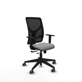 PIQUERAS Y CRESPO Silla de oficina Motilla Gris y Negro con mecanismo Sincro/Traslack