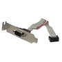 Startechcom Placa para Ranura Serie DB9 Macho 9 Pines a Cabezal IDC 10 Pines PLATE9MLP para Ordenador Perfil Bajo